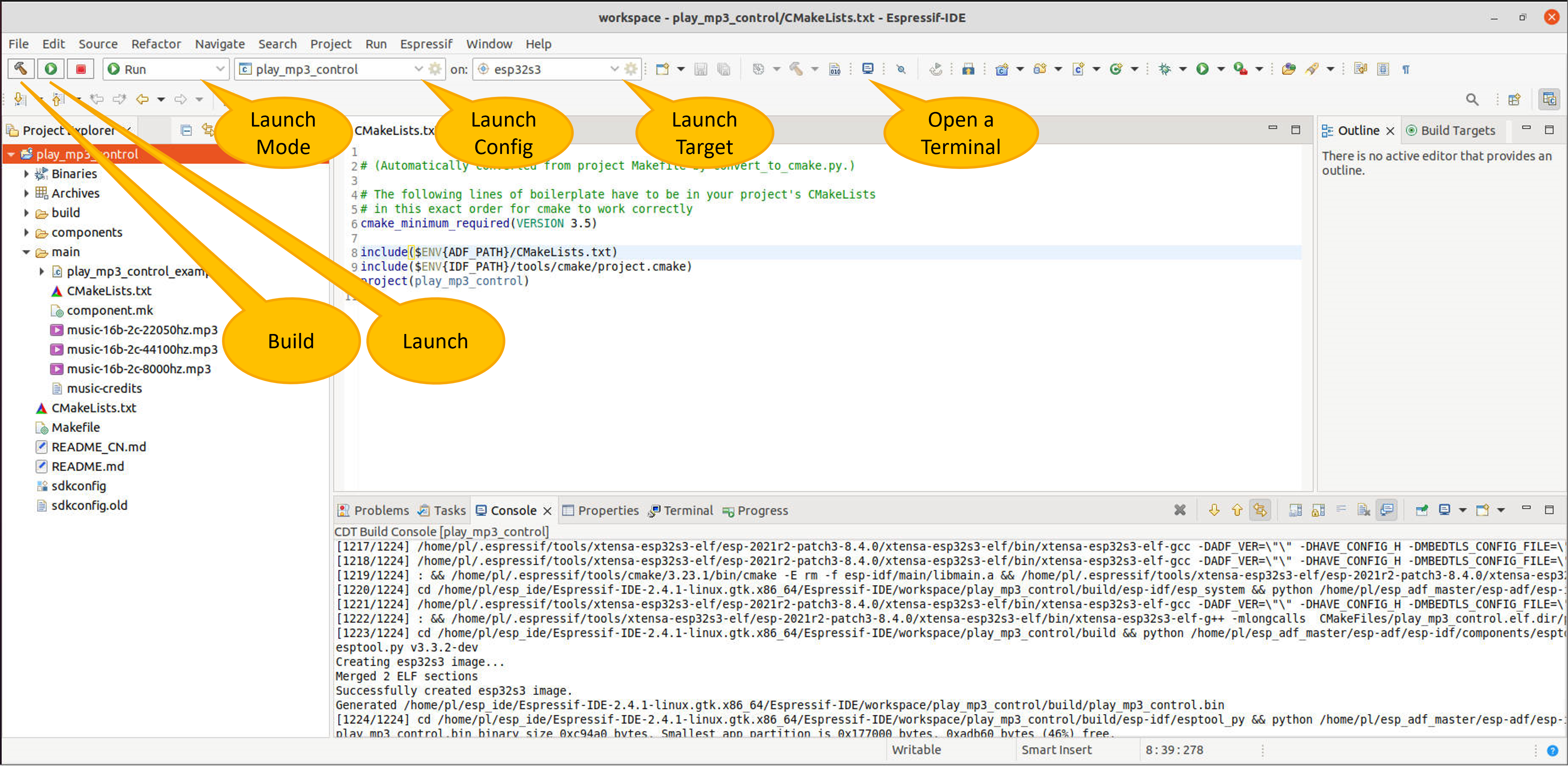 Espressif IDE (Reskinned Eclipse)