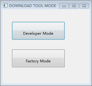 Flash Download Tools Modes