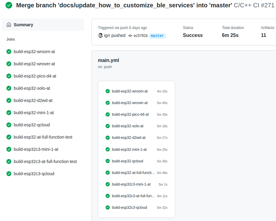 Latest Workflow Page