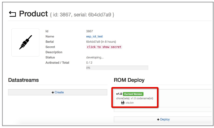 Save the current version of ota.bin