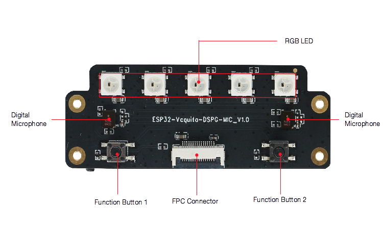 ESP32-Vaquita-DSPG - subboard front