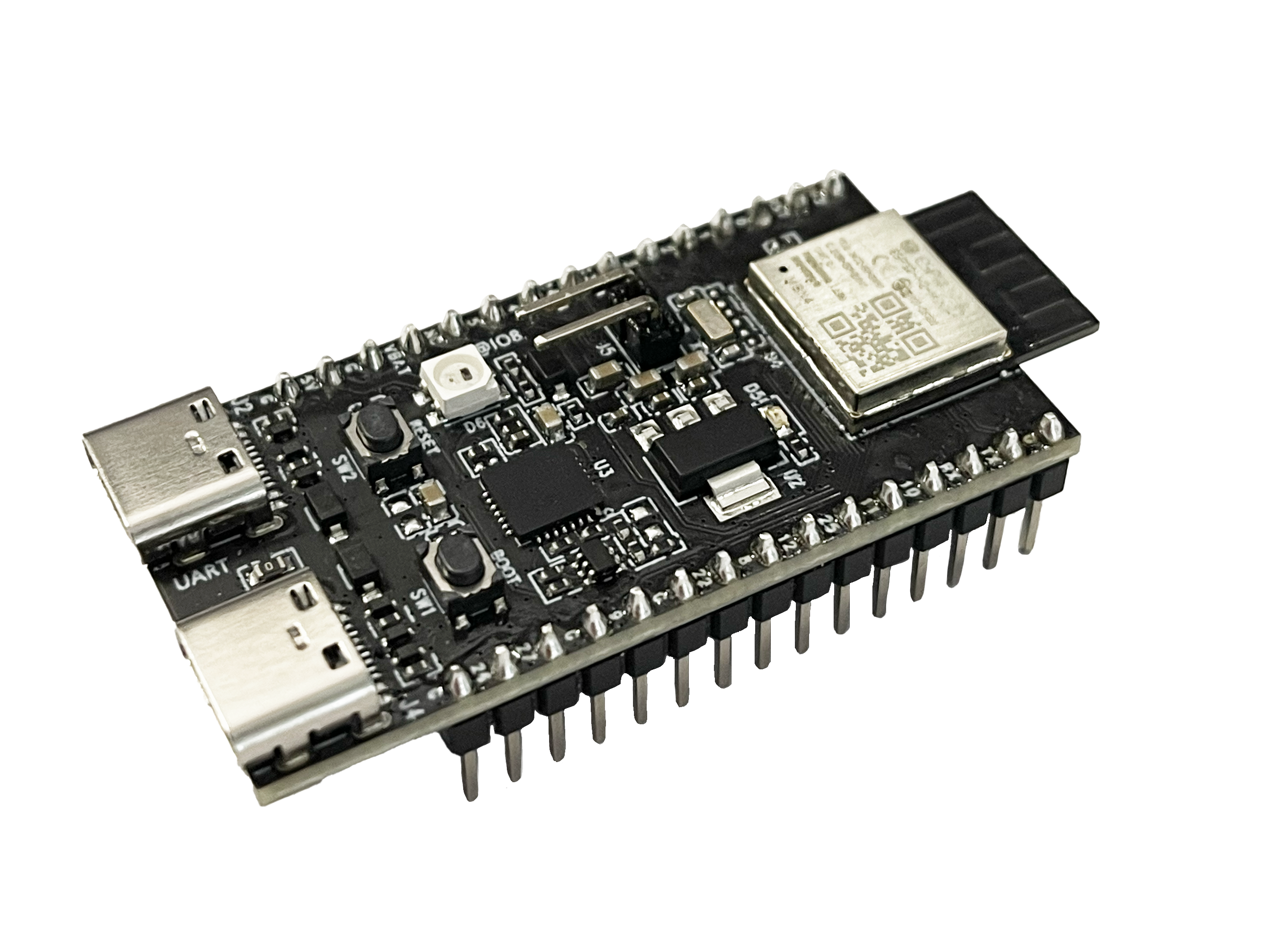 ESP32-H2-DevKitM-1（板载 ESP32-H2-MINI-1 模组）