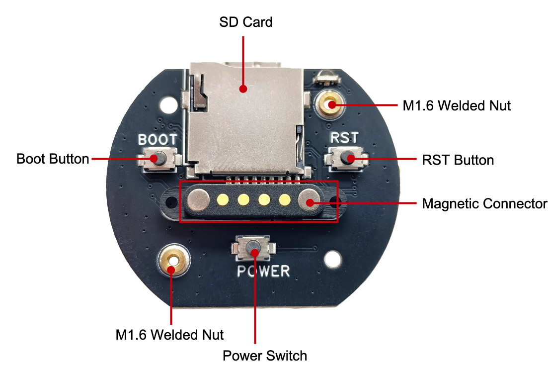 EchoEar BaseBoard PCB 背面图(点击放大)