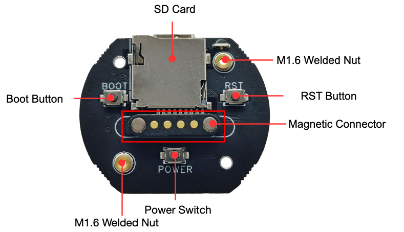 EchoEar BaseBoard PCB 背面图(点击放大)