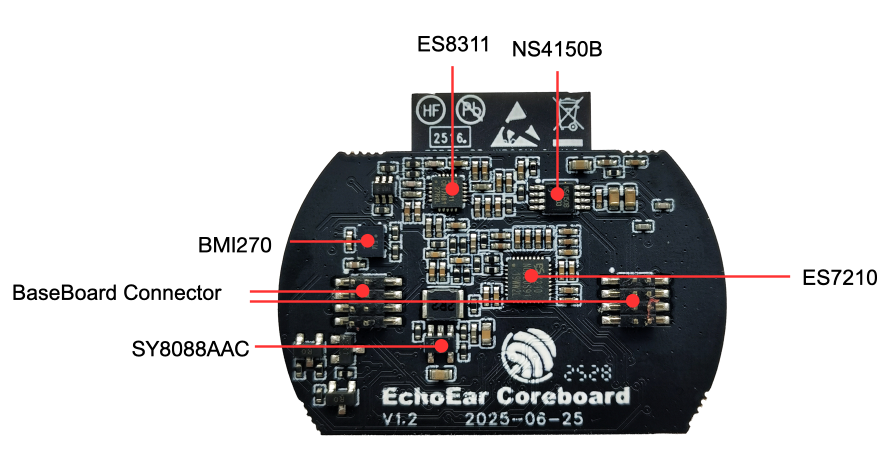 EchoEar CoreBoard PCB 背面图(点击放大)