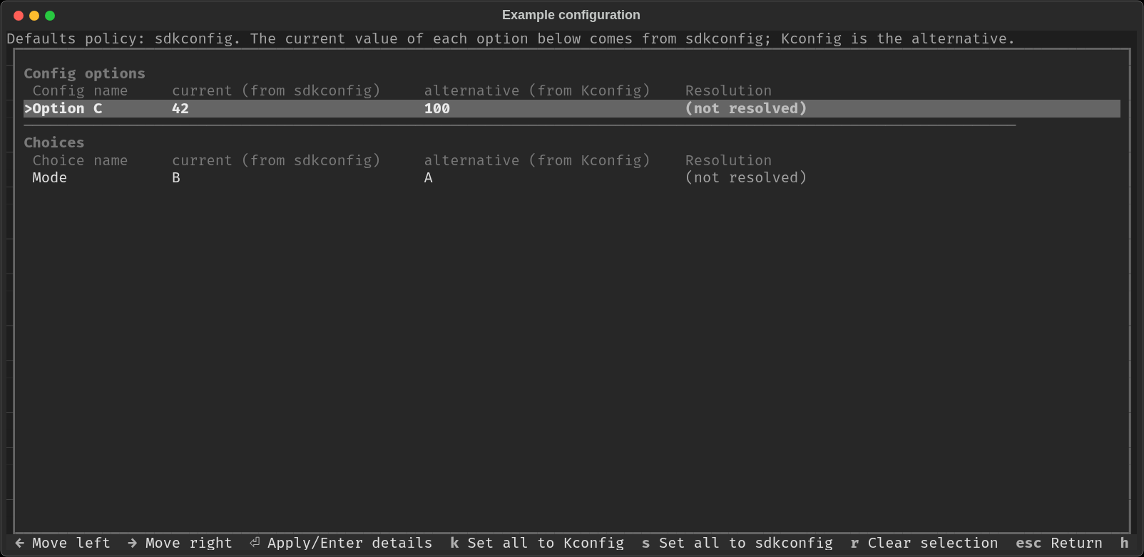 Default value mismatches list with config options and choices