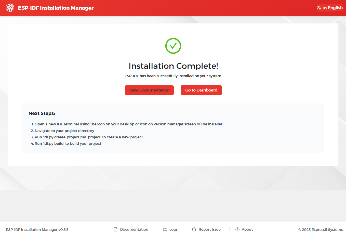 EIM Installation Complete