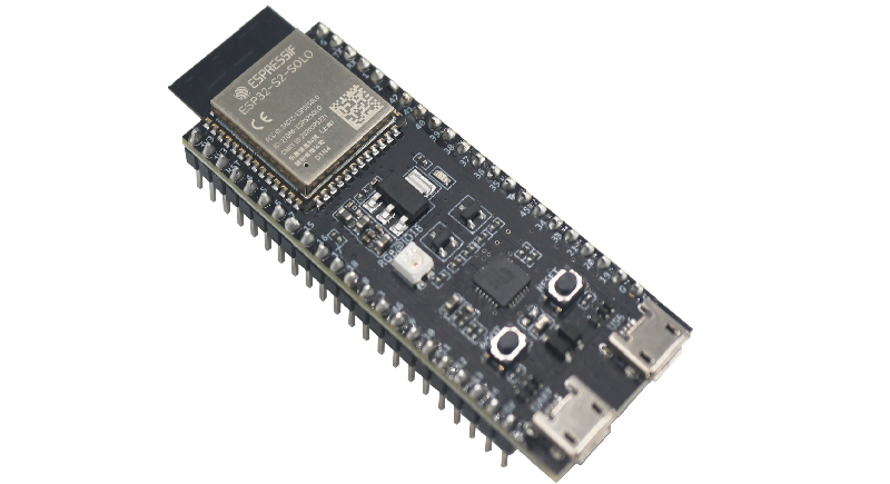 ESP32-S2-DevKitC-1 with the ESP32-S2-SOLO Module