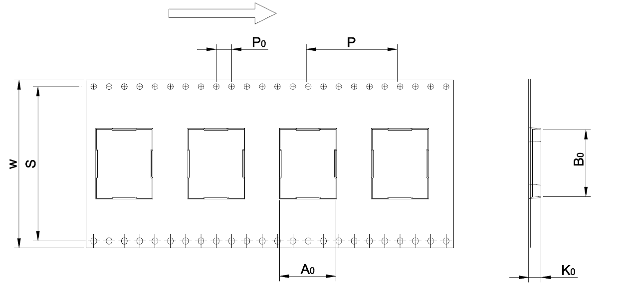 Carrier Tape Dimensions