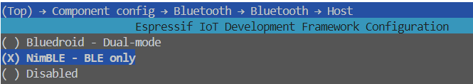 Figure 2-1-2 BLE only Configuration