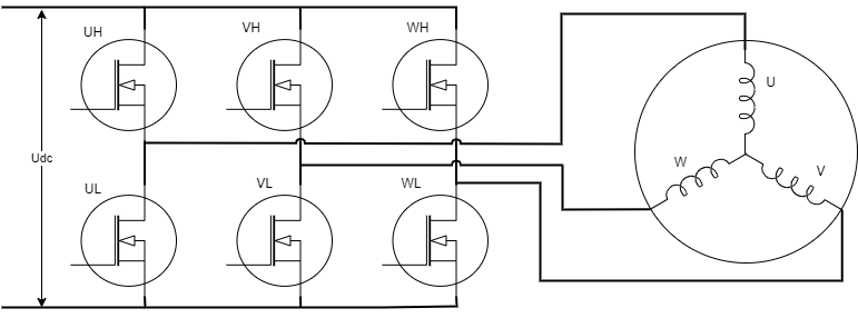 Three-phase Inverter Circuit Schematic