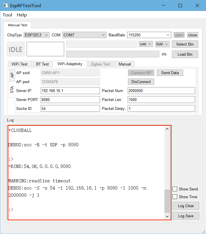 Wi-Fi Adaptivity Test - ESP32-S3 - — ESP Test Tools latest documentation