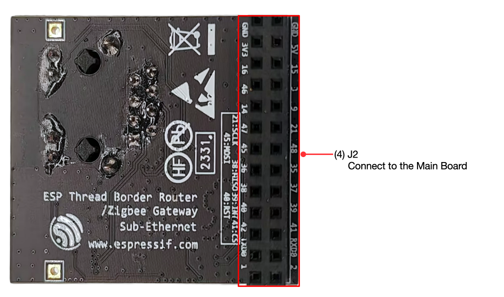 ESP Thread Border Router/Zigbee Gateway Sub-Ethernet - back (click to enlarge)