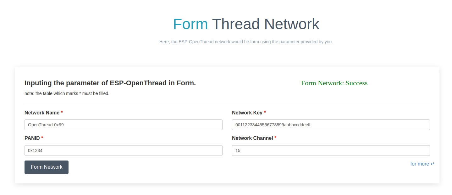 ESP-Thread-Border-Router Forms Network