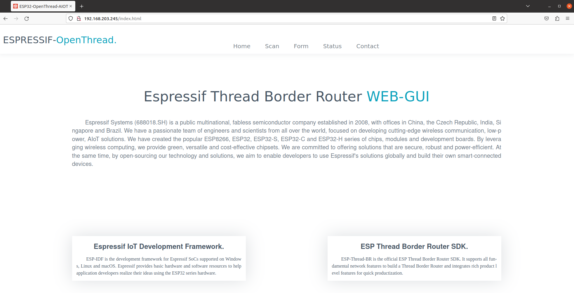 ESP-Thread-Border-Router GUI