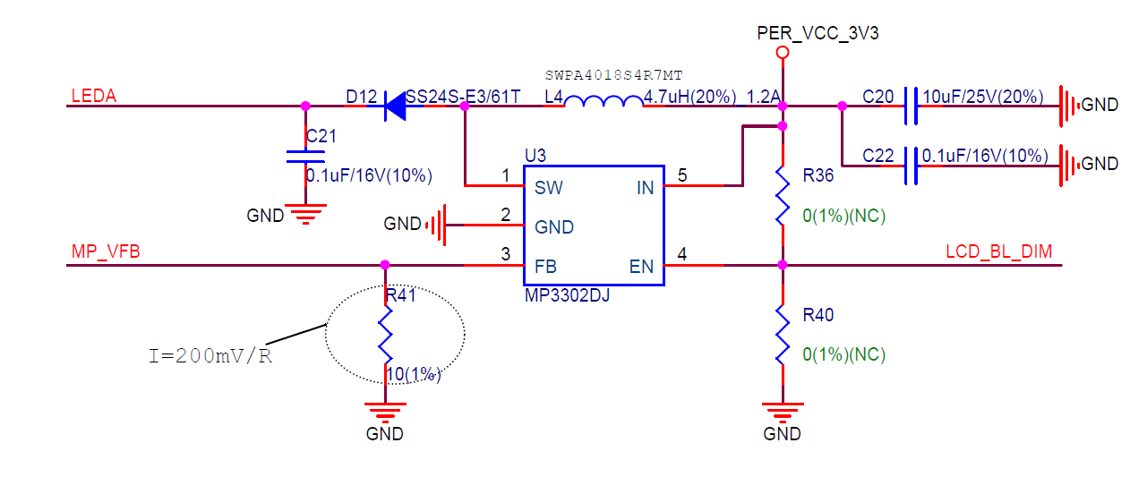 ESP32-S2-HMI-DevKit-1 PWM 调光电路原理图（点击放大）