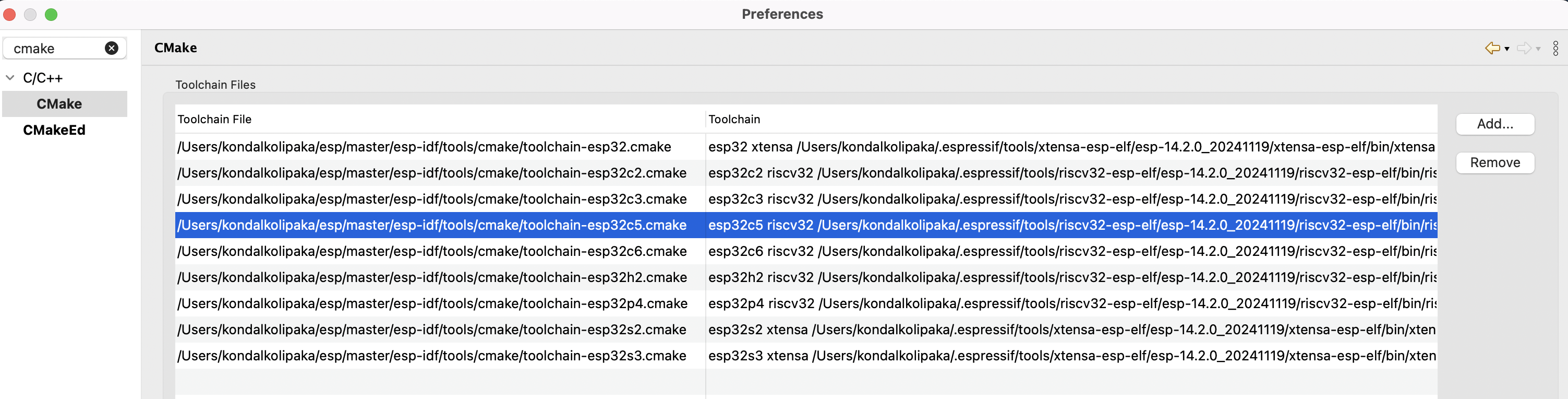 CMake Toolchain Preferences (Add Custom Target)