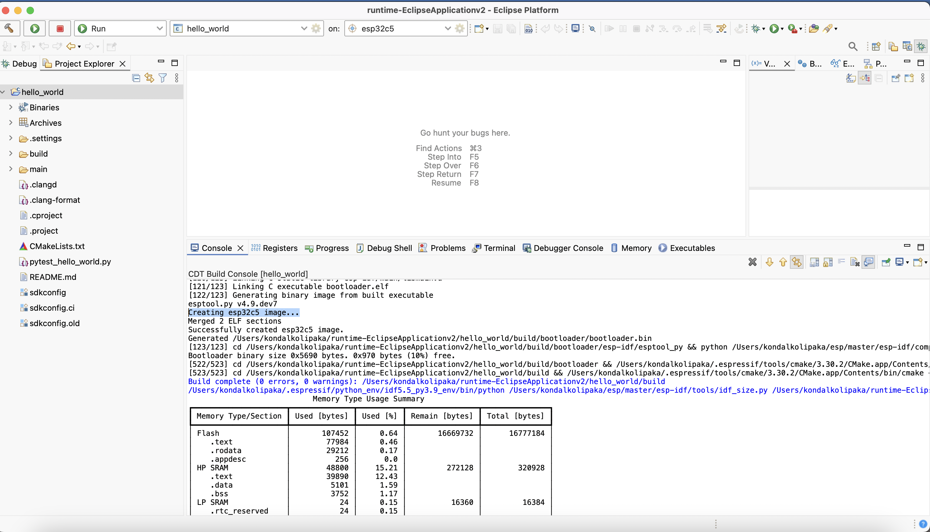 Build Output for Custom Target Project