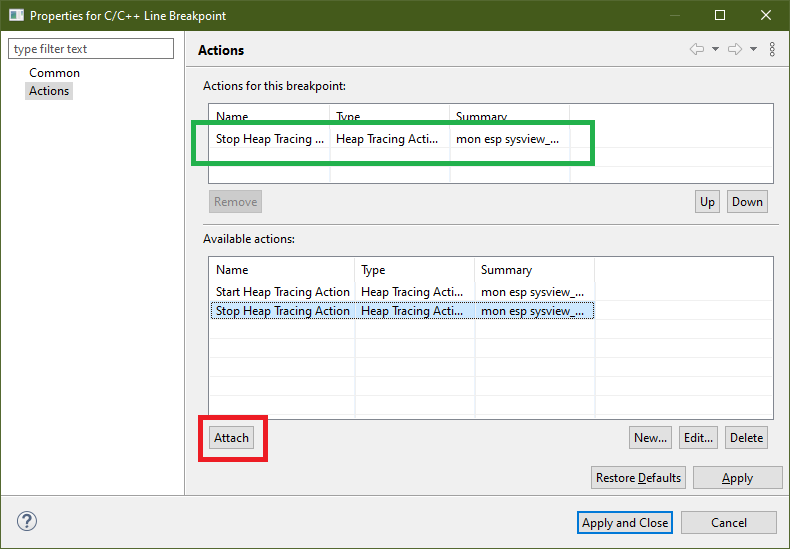 停止堆跟踪操作