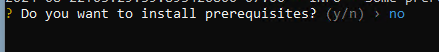 Prerequisites Check